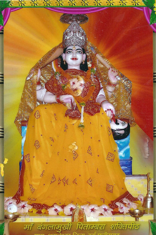 Maa Baglamukhi Chalisa Aur Pitambara Chalisa in Hindi Book, With Free, 1 Photo, PC Siz