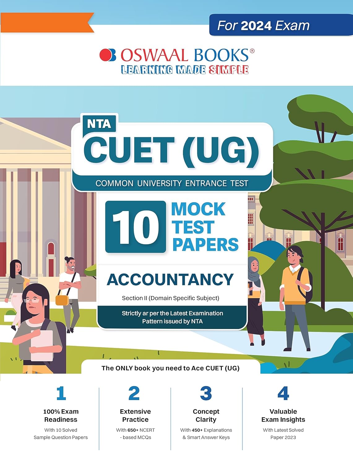 Oswaal NTA CUET UG 2024 Accountancy 10 Mock Test Papers