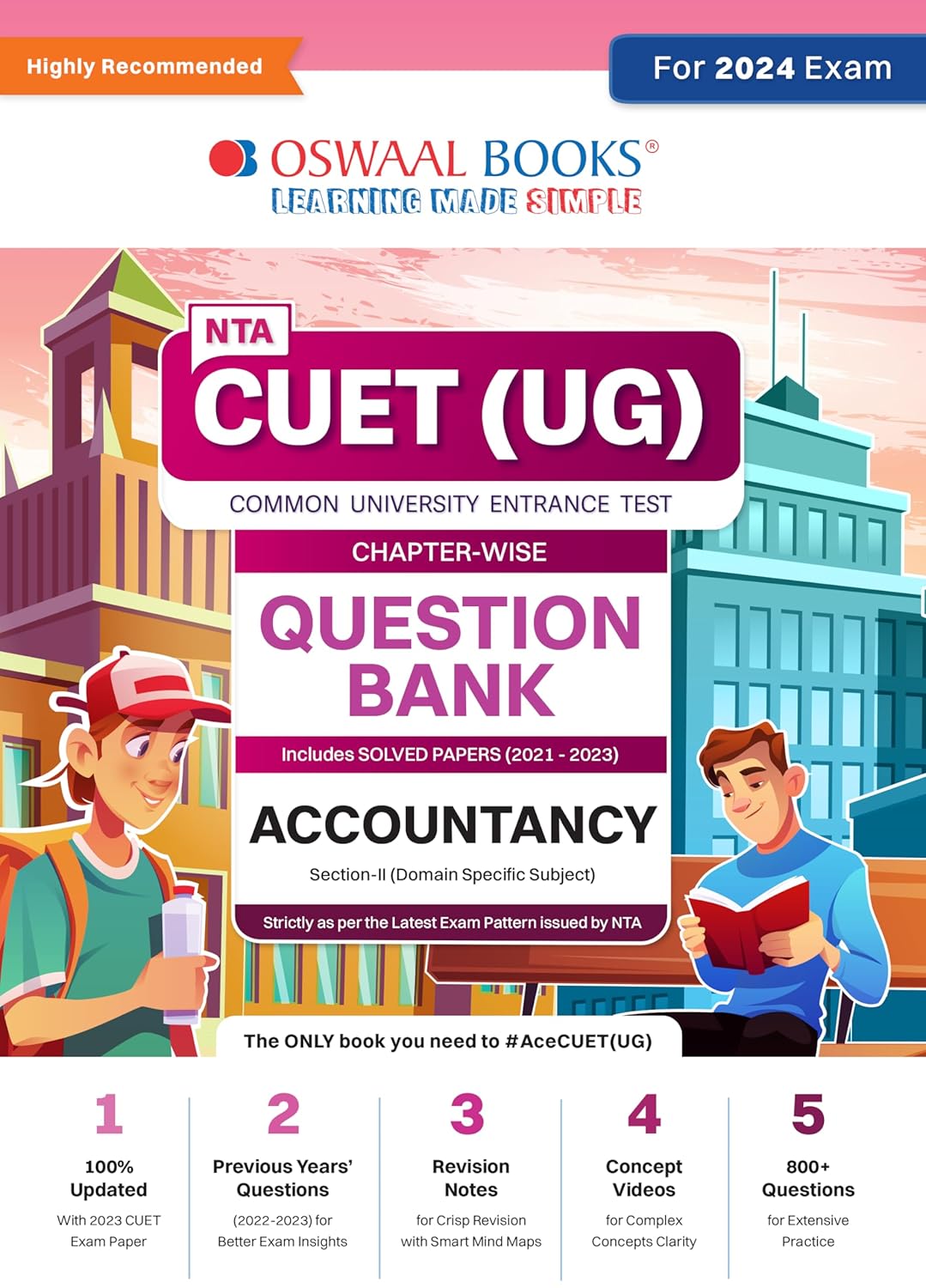 Oswaal NTA CUET UG 2024 Accountancy Question Bank Chapter wise With Solved Papers