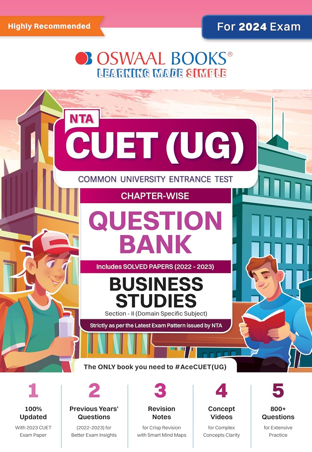 Oswaal NTA CUET UG 2024 Business studies Question Bank Chapter wise With Solved Papers