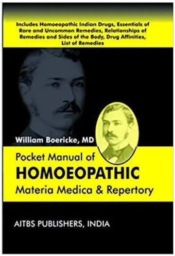 Pocket Manual of Homoeopathic Materia Medica and Repertory By William Boericke MD in English