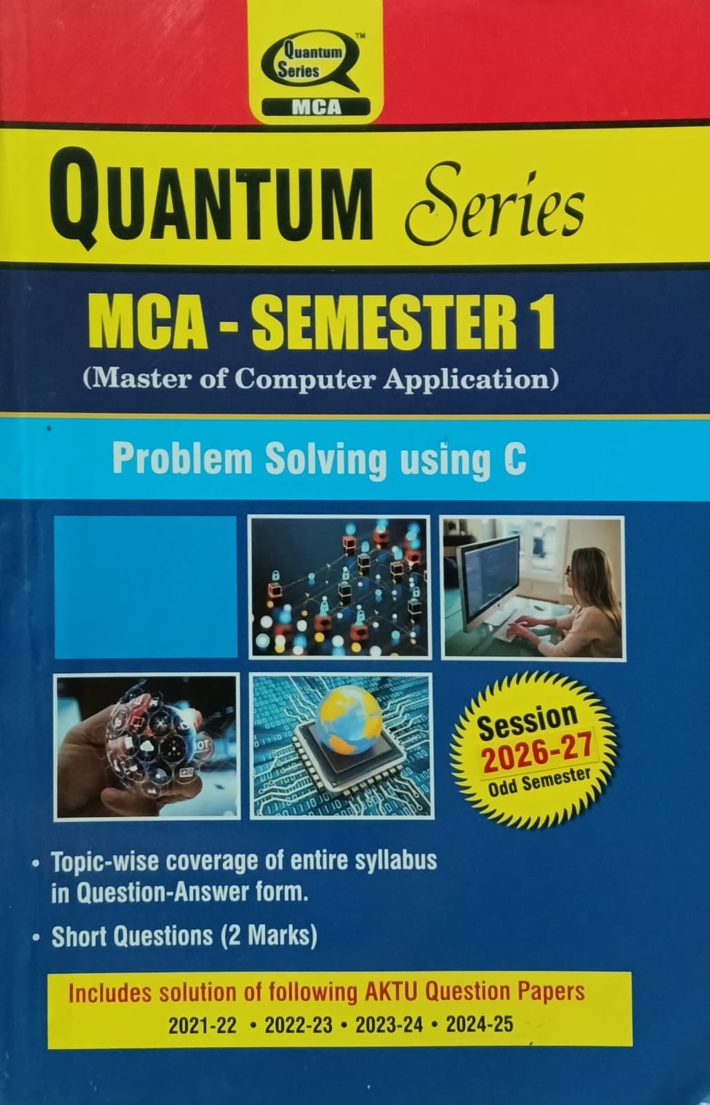 Quantum Series AKTU MCA Semester 1 Problem Solving using C BMC102 Session 2026-2027