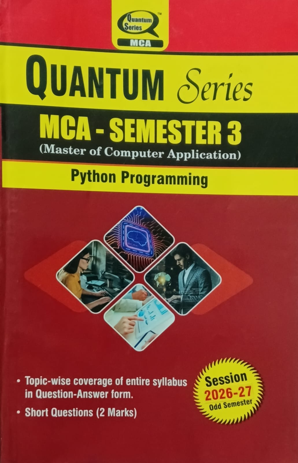 Quantum Series AKTU MCA Semester 3 Python Programming BMC301 Session 2026-2027