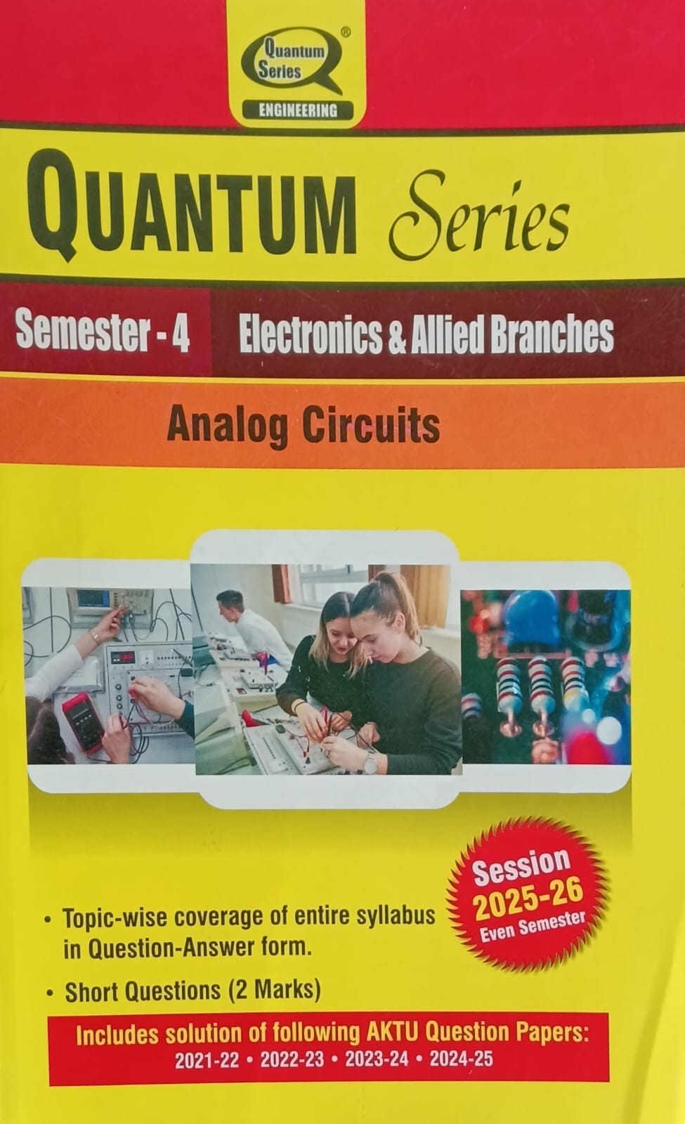 Quantum Series Analog Circuits BEC402 AKTU B.Tech Semester 4 Electronics and Allied Branches Session 2025-2026