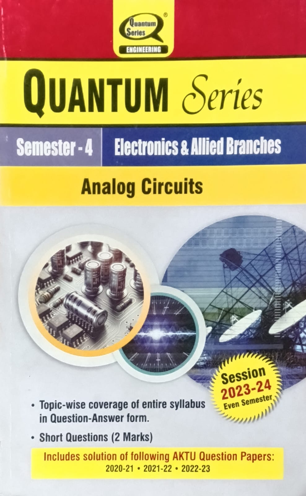Quantum Series Analog Circuits BEC402 AKTU BTech Semester 4 Electronics and Allid Branches Session 2023-2024