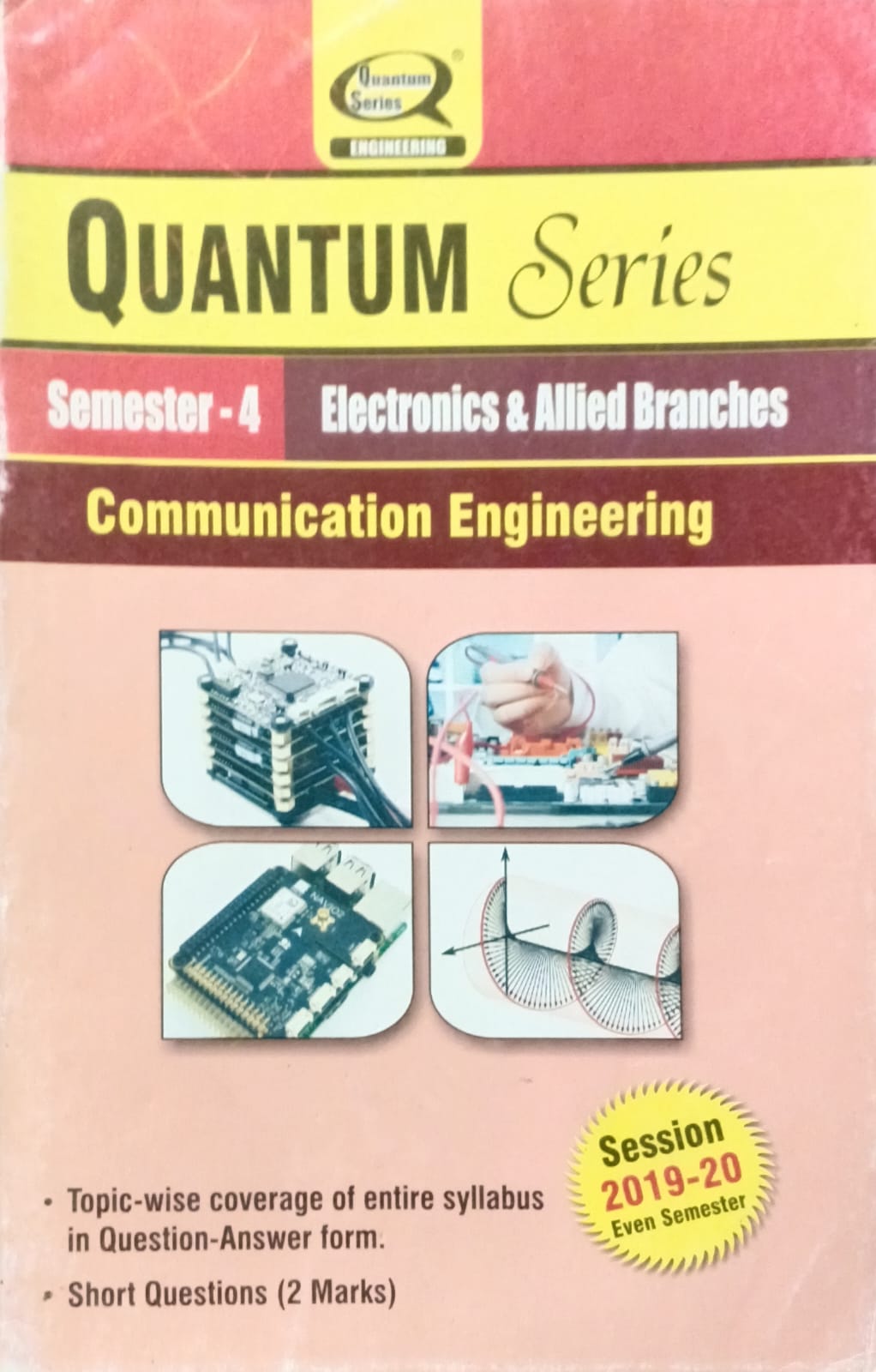 Quantum Series Communication Engineering KEC401 AKTU BTech Semester 4 Electronics and Allied Branches Session 2019-2020