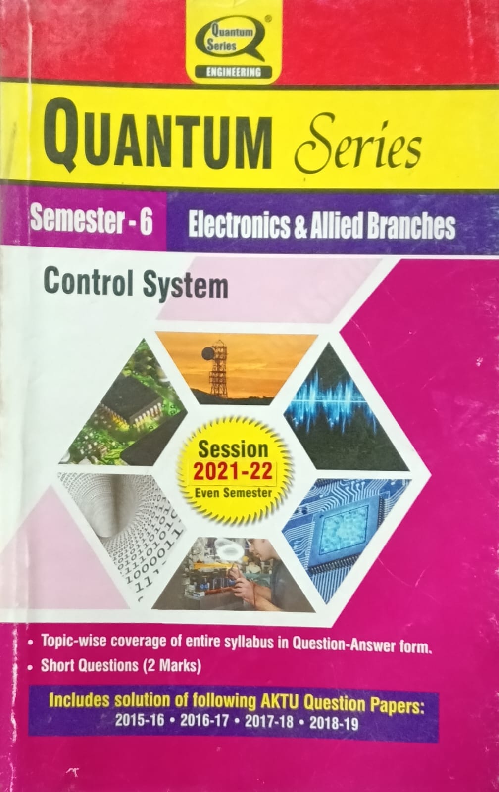 Quantum Series Control System KEC-602 AKTU BTech Semester 6 Session 2021-2022 Electronics and Allied Branches