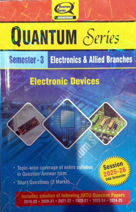 Quantum Series Electronic Devices 2026 AKTU B.Tech Semester 3 Session 2025-2026 Electronics and Allied Branches