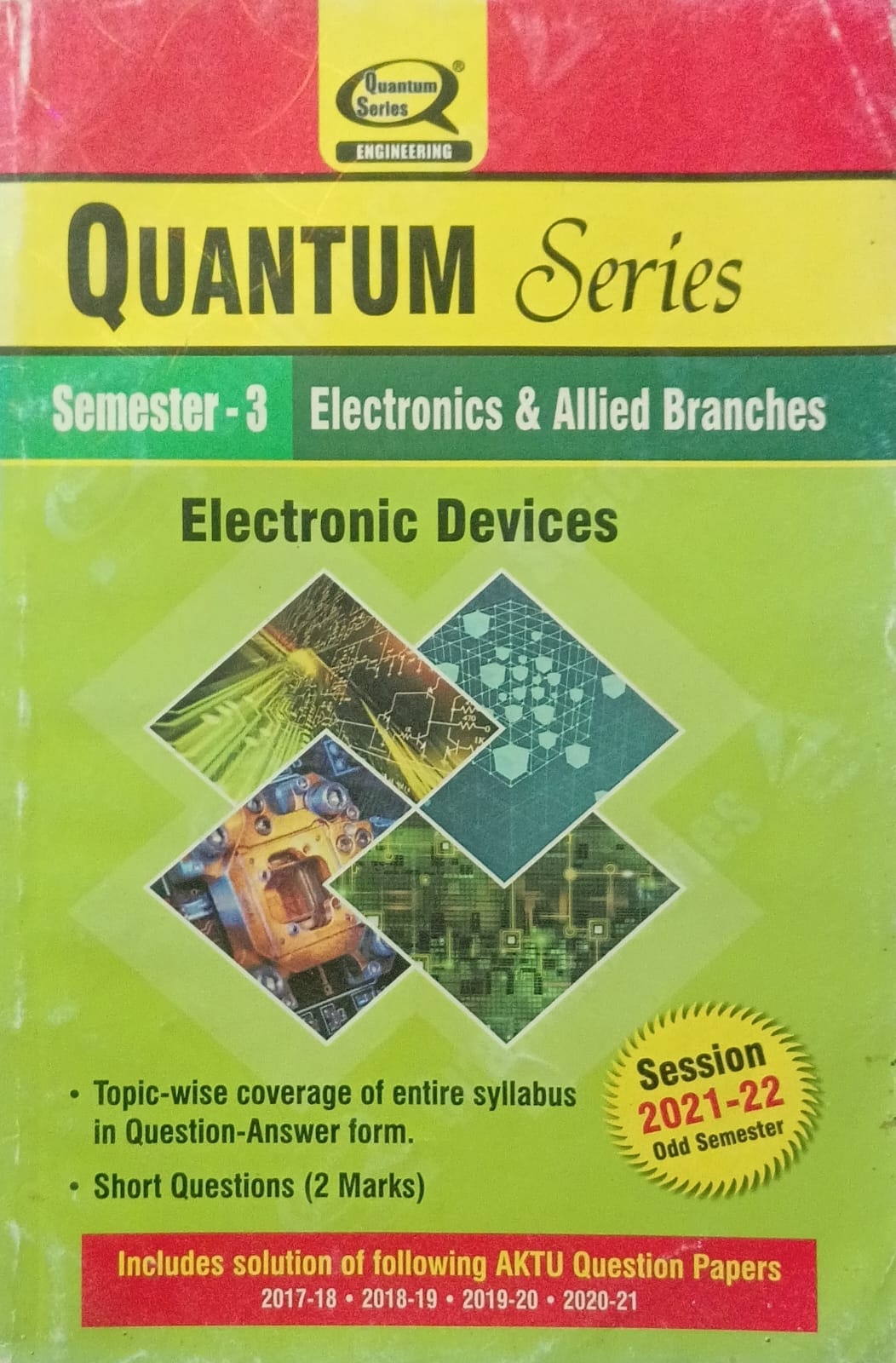 Quantum Series Electronic Devices KEC301 AKTU B.Tech Semester 3 Electronics and Allied Branches Session 2021-2022
