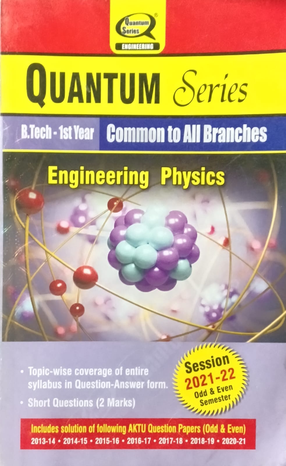 Quantum Series Engineering Physics KAS101T/201T AKTU BTech 1st Year Common to All Branches Session 2021-2022