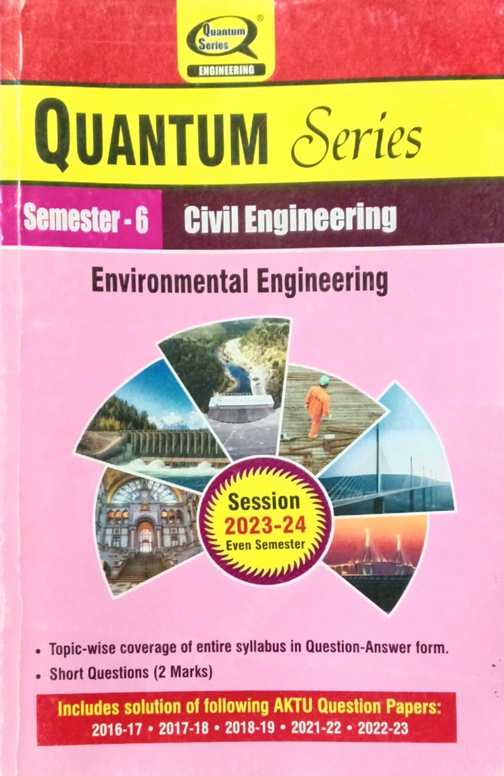 Quantum Series Environmental Engineering KCE 603 AKTU BTech Semester 6 Session 2023-2024 Civil Engineering