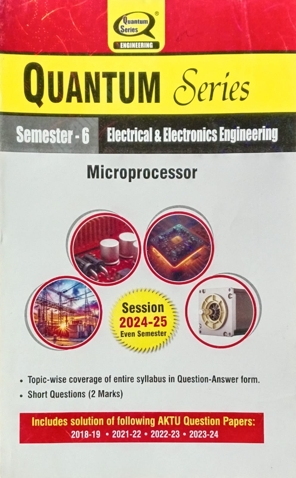 Quantum Series Microprocessor BEE602 AKTU BTech Semester 6 Session 2024-2025 Electrical and Electronics Engineering