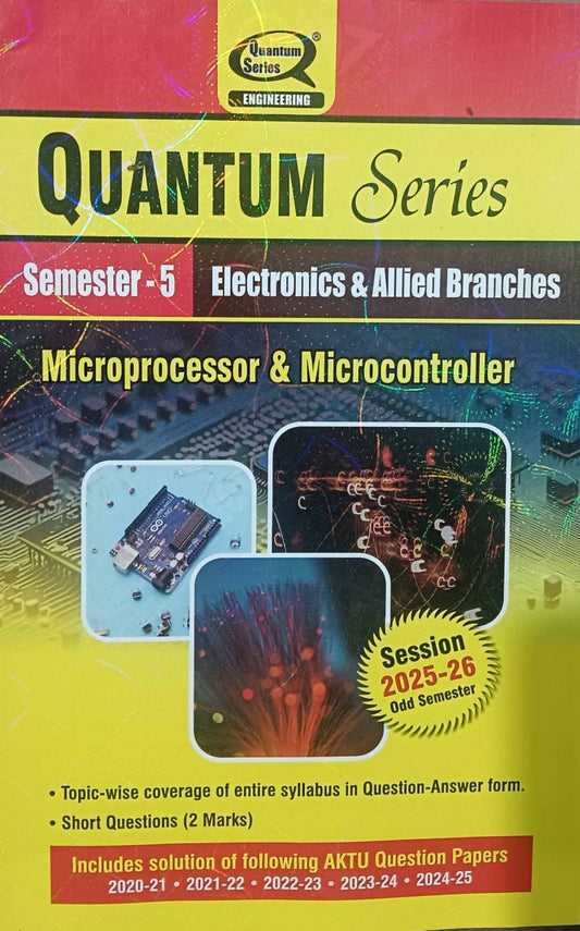 Quantum Series Microprocessor and Microcontroller 2026 BEC-502 AKTU B.Tech Semester 5 Session 2025-2026 Electronics and Allied Branches