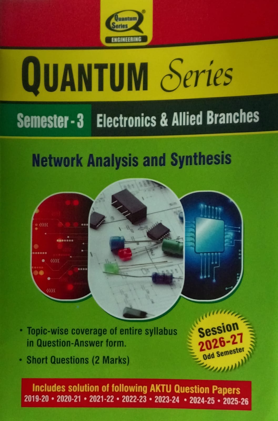 Quantum Series Network Analysis and Synthesis BEC303 AKTU B.Tech Semester 3 Electronics and Allied Branches Session 2026-2027