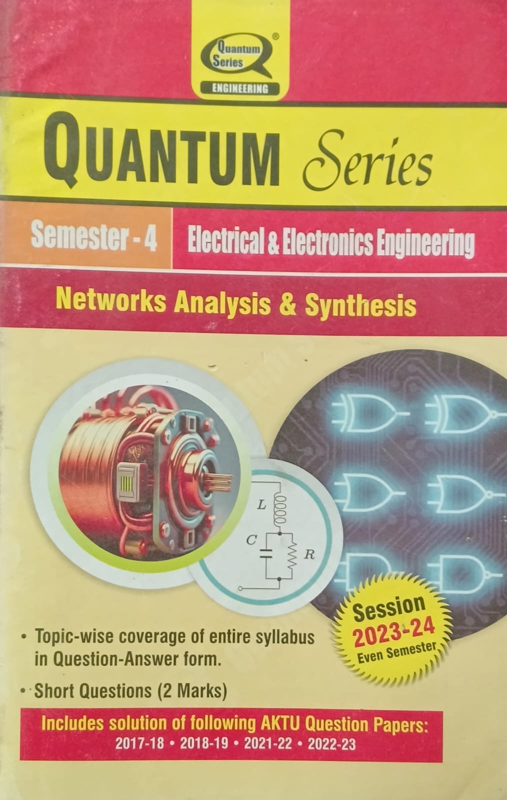 Quantum Series Networks Analysis and Synthesis BEE403 AKTU BTech Semester 4 Electrical and Electronics Engineering Session 2023-2024