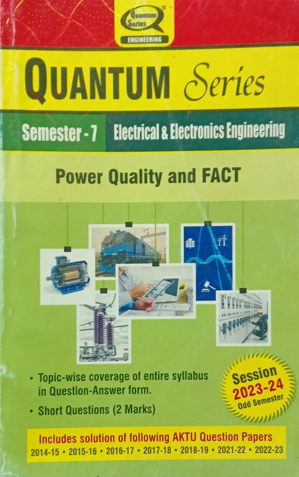 Quantum Series Power Quality and Fact KEE074 AKTU BTech Semester 7 Electrical and Electronics Engineering Session 2023-2024