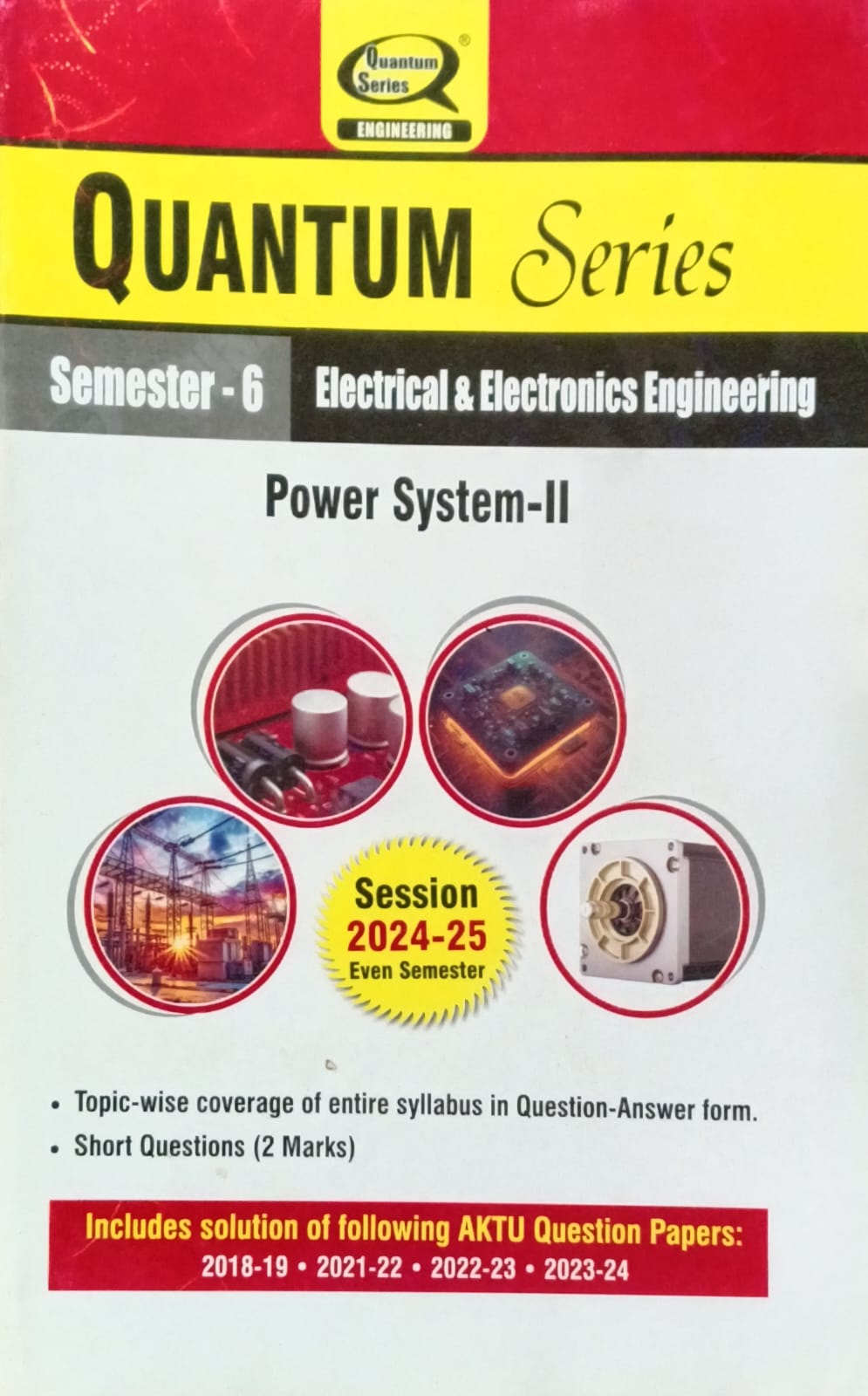 Quantum Series Power System-II BEE601 AKTU BTech Semester 6 Session 2024-2025 Electrical and Electronics Engineering