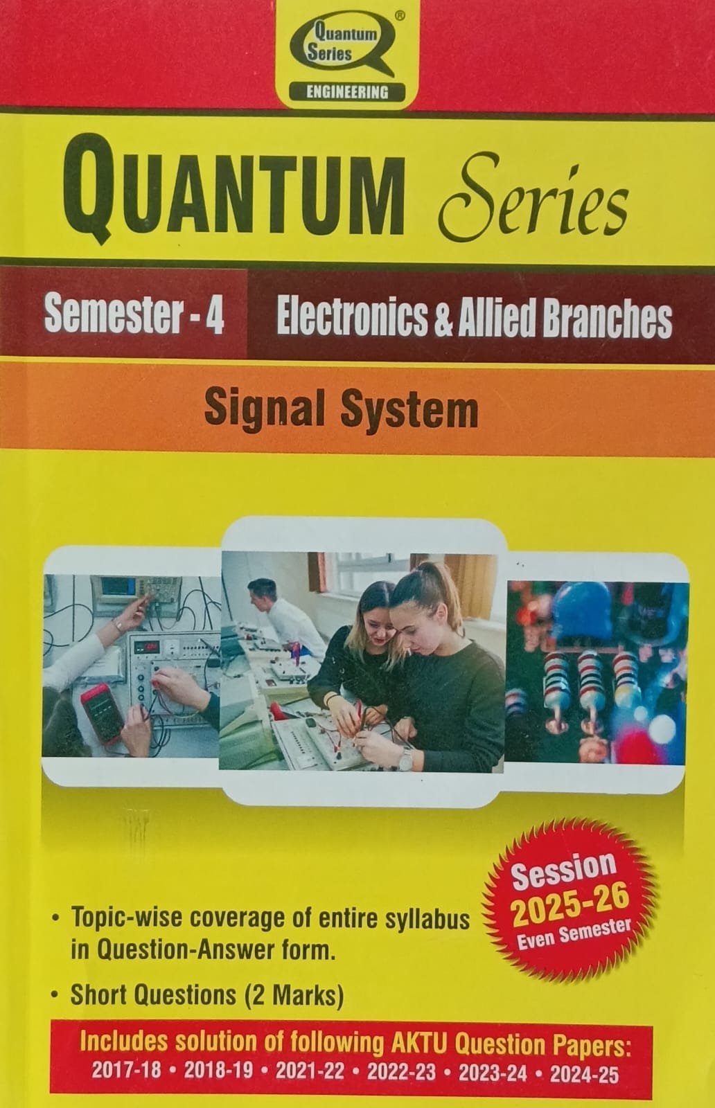 Quantum Series Signal System BEC403 AKTU B.Tech Semester 4 Electronics and Allied Branches Session 2025-2026