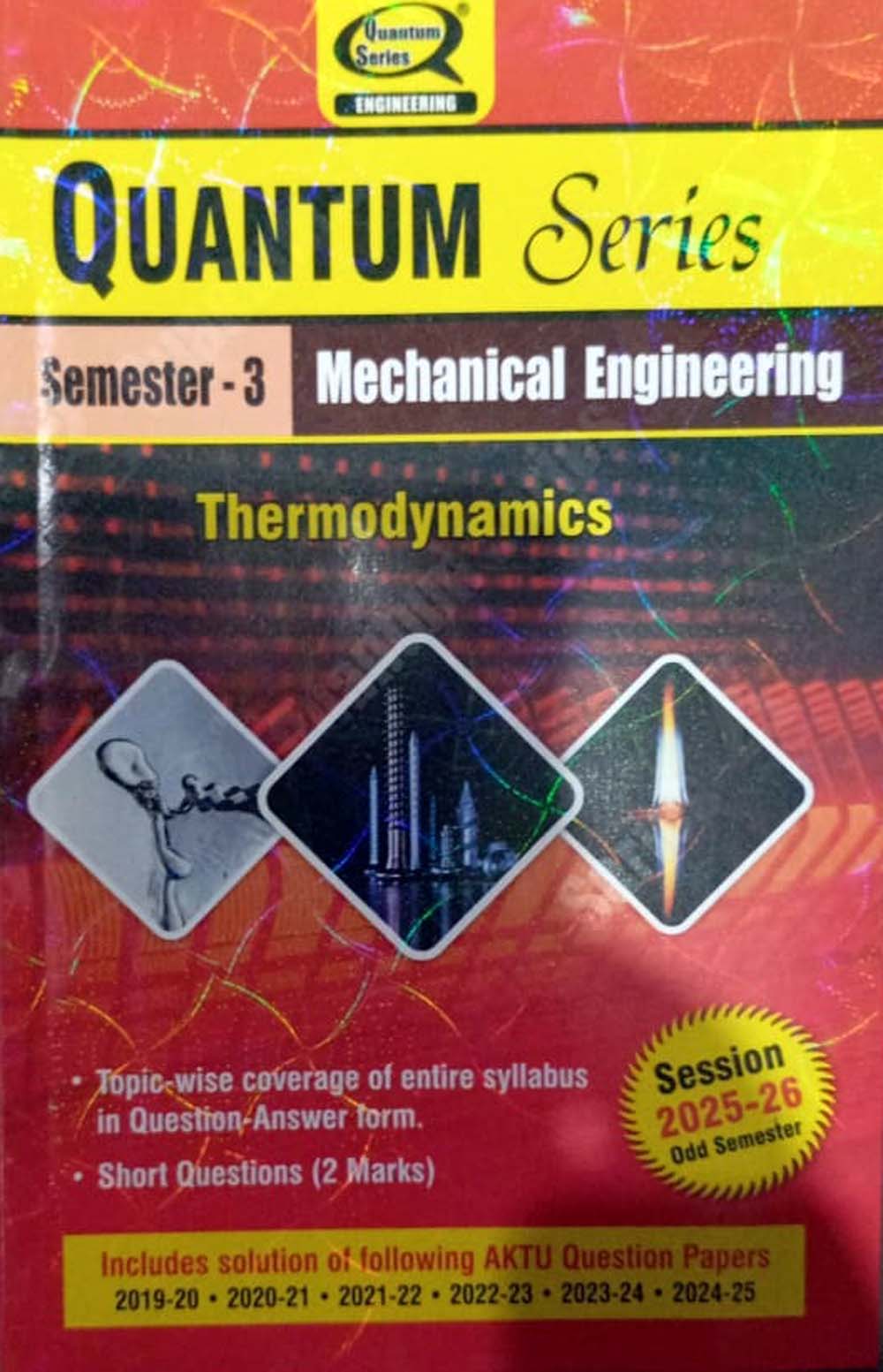Quantum Series Thermodynamics 2026 AKTU B.Tech Semester 3 Session 2025-2026 Mechanical Engineering