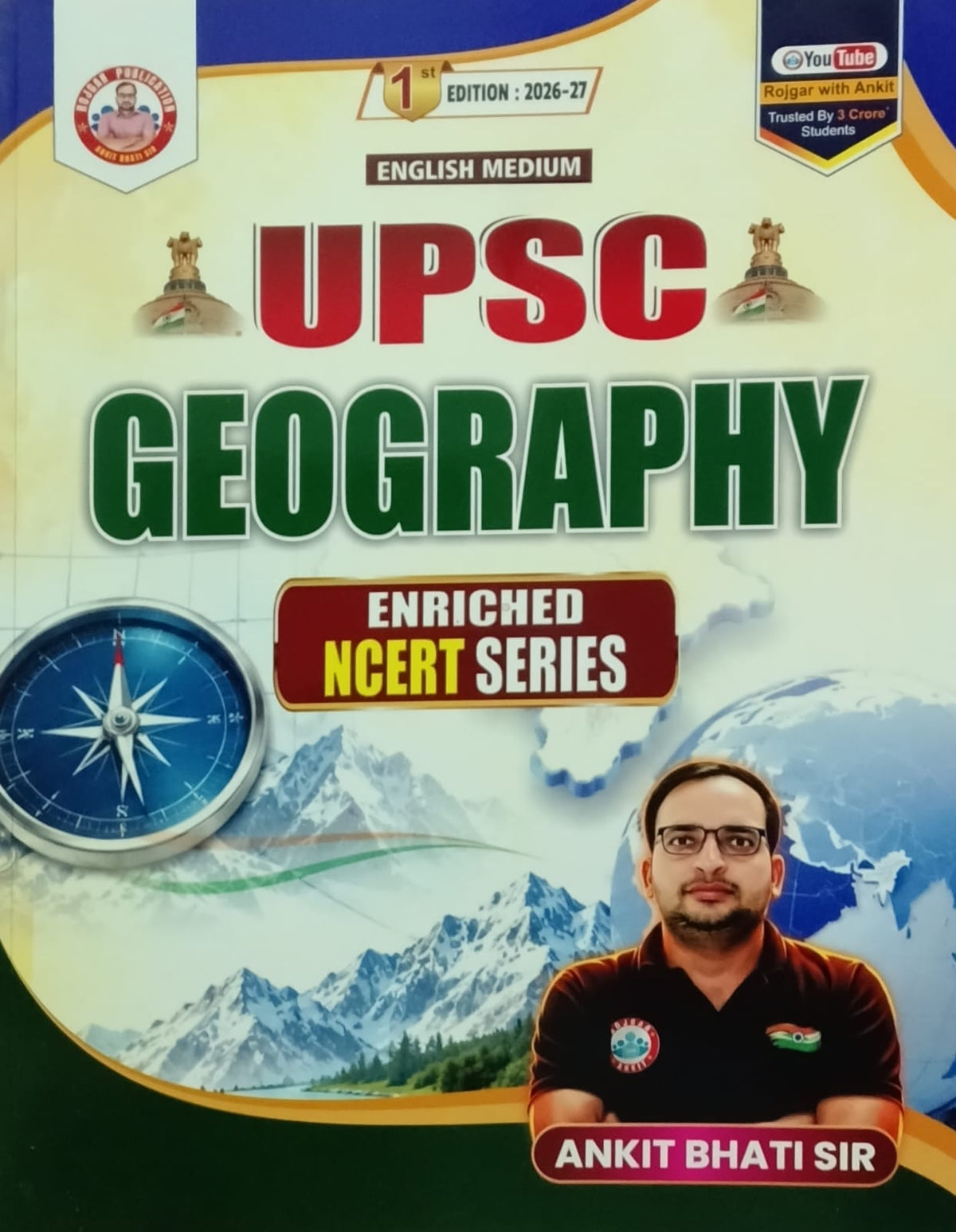 RWA Ankit Bhati Sir UPSC Geography Enriched NCERT Series English Medium 1st Edition 2026-2027