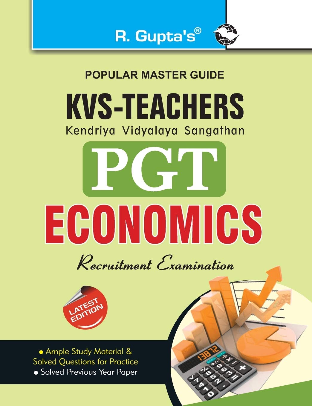 R Gupta KVS PGT Economics Teacher Recruitment Exam Guide English Medium Latest Edition