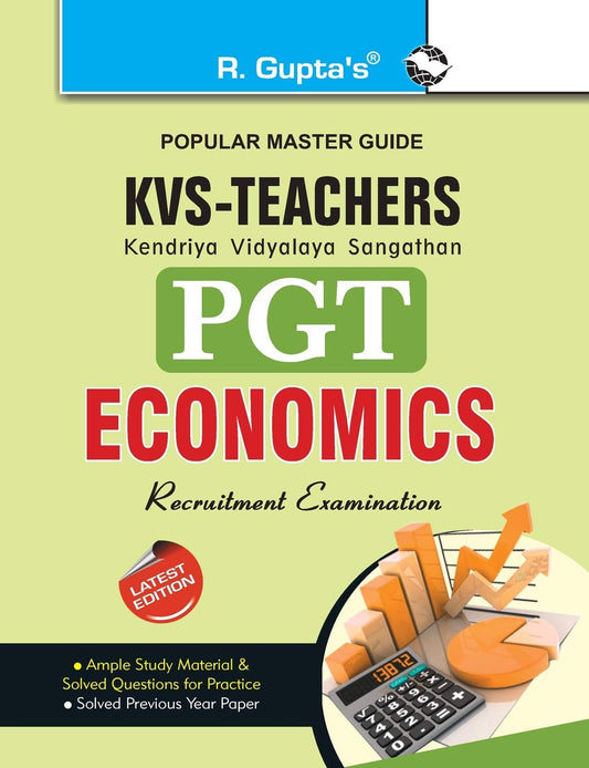 R Gupta KVS PGT Economics Teacher Recruitment Exam Guide English Medium Latest Edition