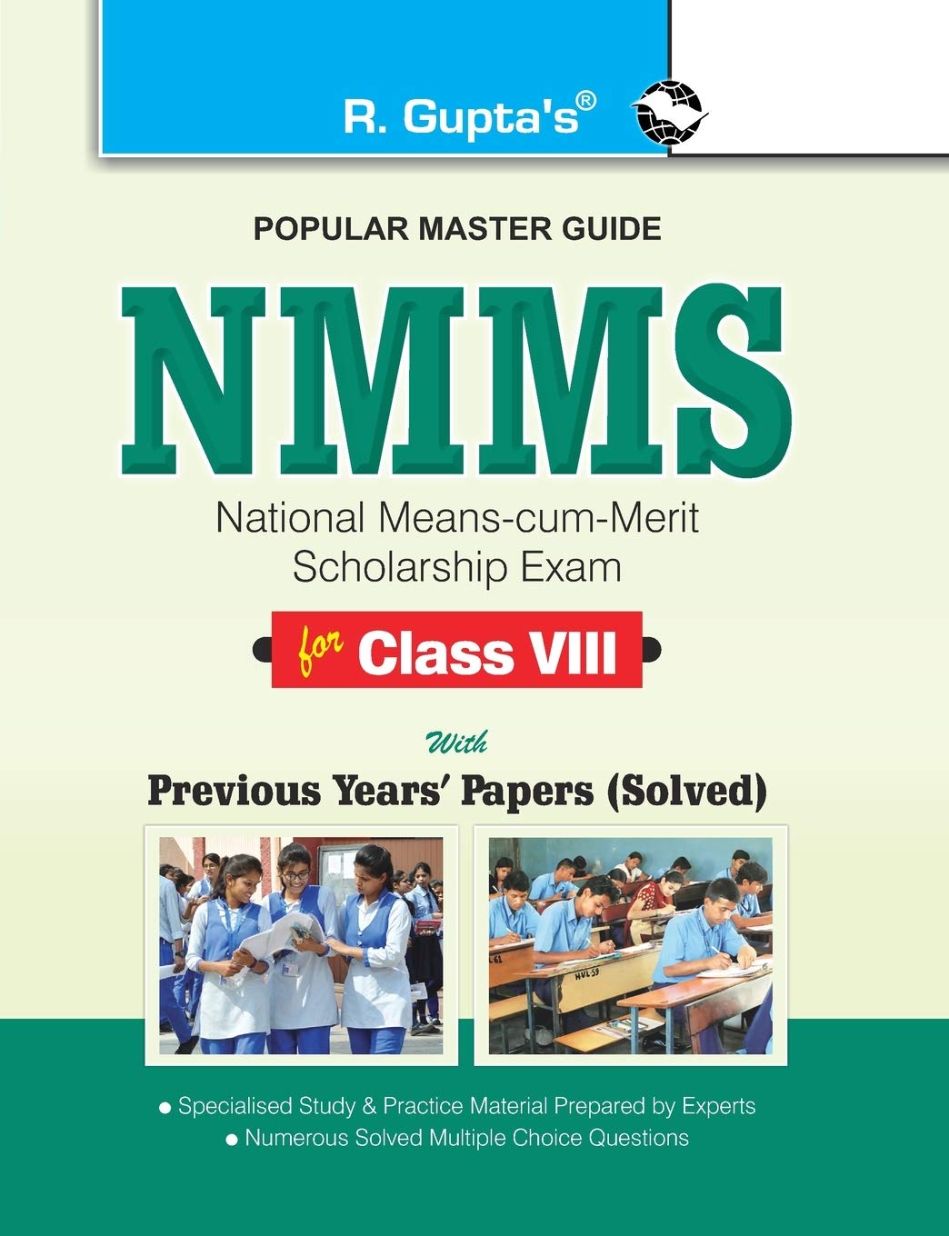 R Gupta NMMS National Means cum Merit Scholarship Exam for Class 8 Popular Master Guide With Previous Years Solved Papers English Medium