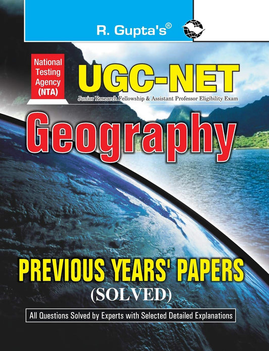 R Gupta NTA UGC NET JRF Geography Paper I and Paper II Previous Years Solved Papers Book English Medium
