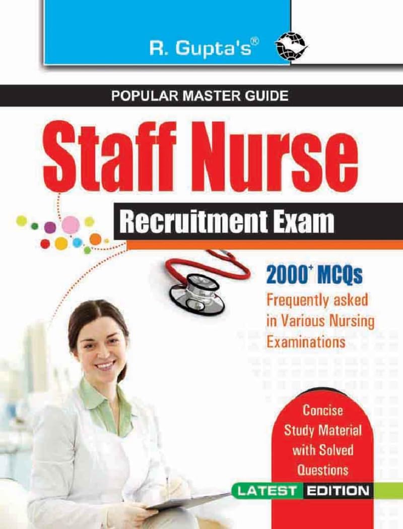 R Gupta Staff Nurse Nursing Officer Recruitment Exam Master Guide Latest Edition English Medium