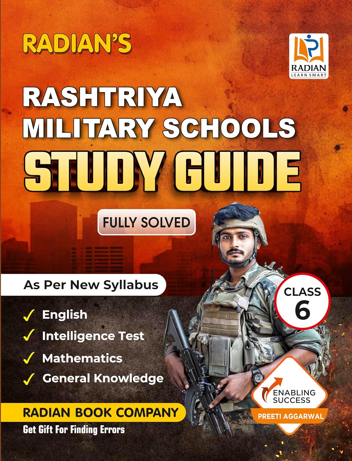 Radian Rashtriya Military School RMS Study Guide Book for Class 6 Entrance Exam 2027 English Medium