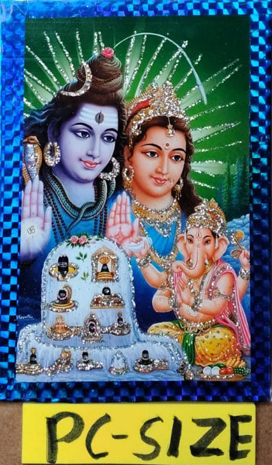 Hinduon Ke Barah Mahine Ke Vrat Aur Tyohar Book With Free Shiv Parivar Photo PC Size