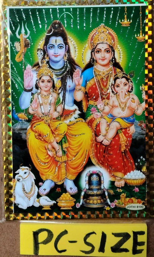 Shiv Puran Katha Saar And Maha Shivratri Book With Puja Aasan, Free Shiv Pariwar Photo PC Size