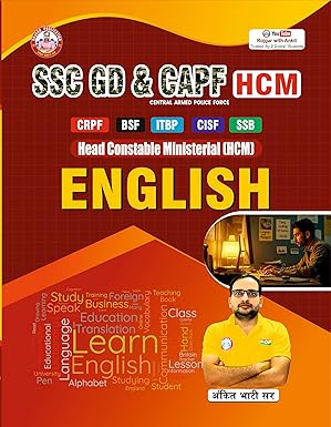 SSC GD And CAPF HCM English Book By Ankit Bhati Sir Latest Edition 2025-2026
