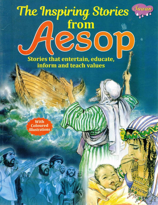 The Inspiring Stories from Aesop Moral Tales for Children Sawan Colour Illustrated Classics Book In English By Manoj Publication