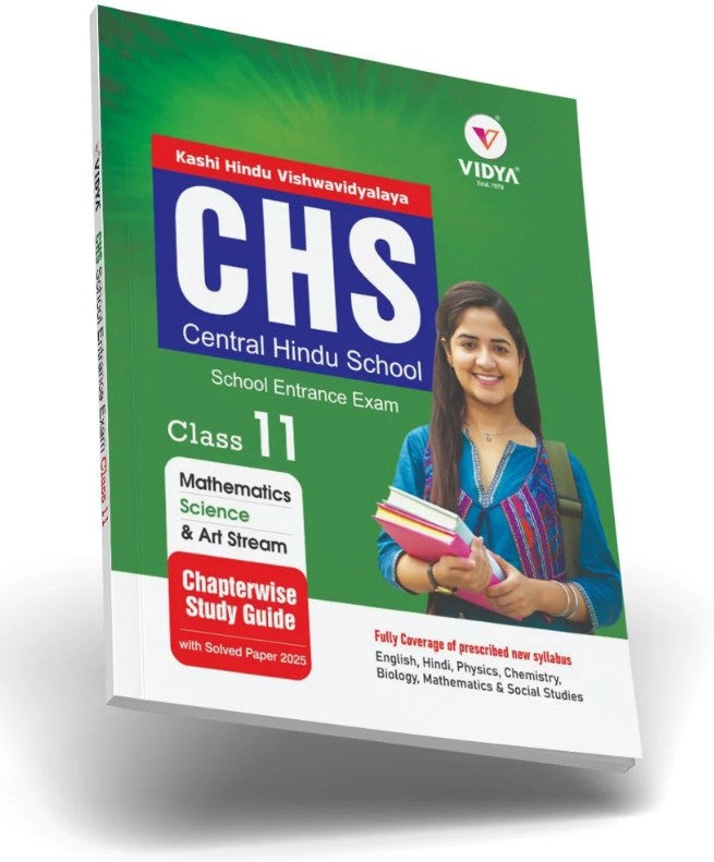 Vidya CHS Central Hindu School Entrance Exam Class 11 Chapterwise Study Guide English Medium