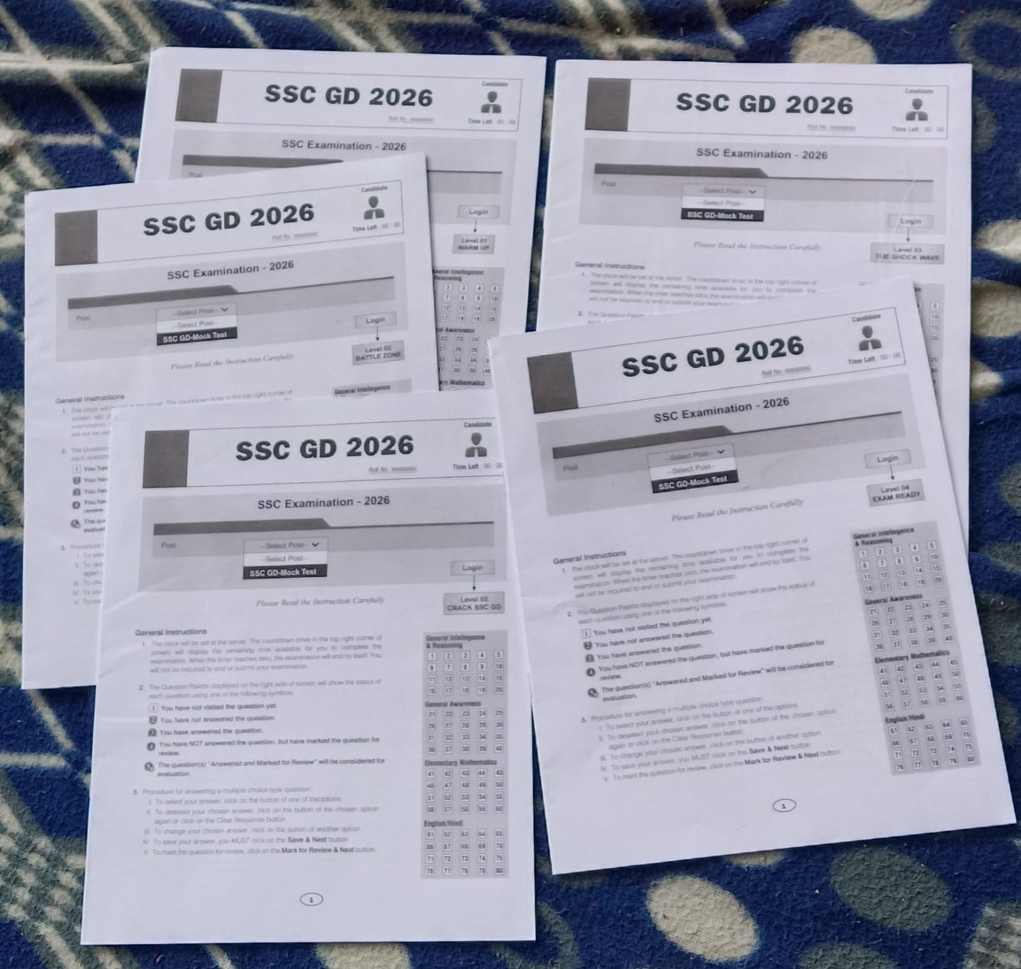 Arihant SSC GD Constable 2026-2027 Mock Drill English Medium बिल्कुल पेपर जैसी Feeling