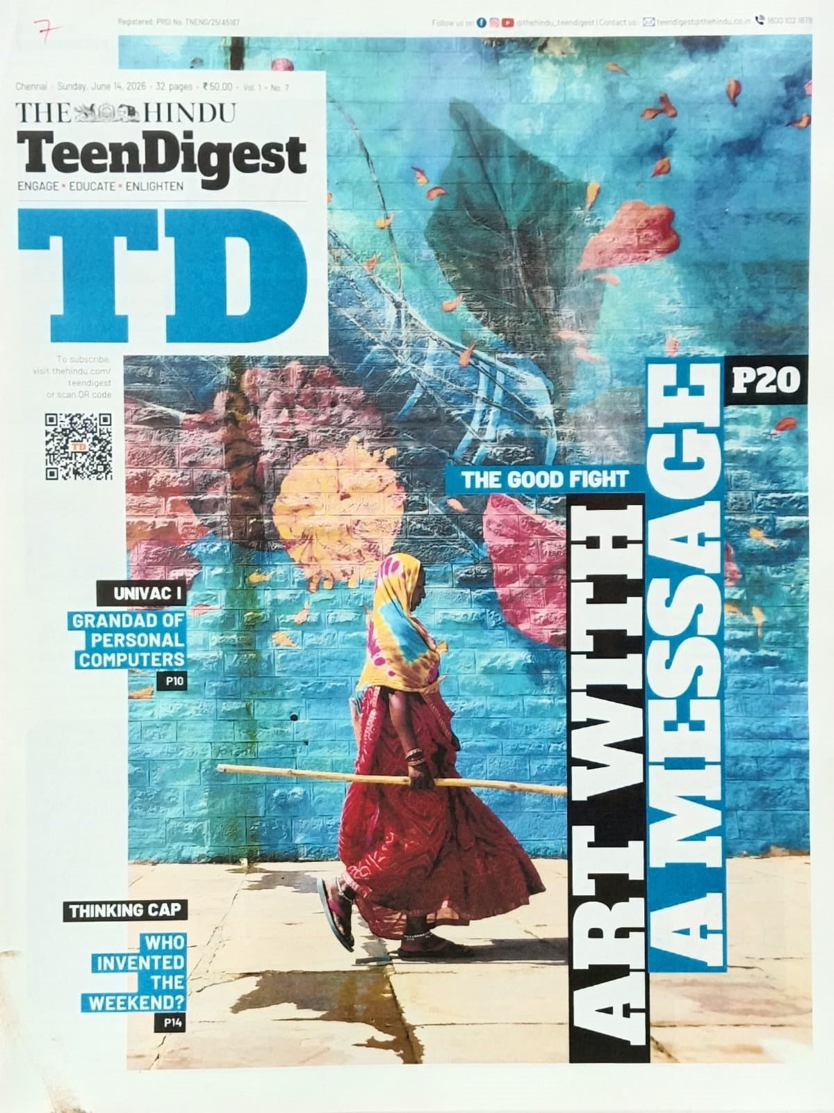 The Hindu Teen Digest TD Paper 7 June 2026 to 28 June 2026 Combo Set of 4 Weekly Paper