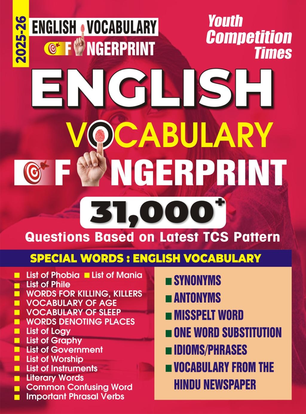Youth English Vocabulary 2026 Fingerprint 31000+ Questions Based on Latest TCS Pattern