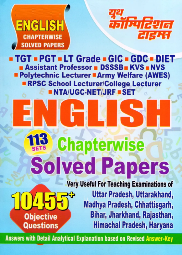 Youth TGT PGT English Chapterwise 113 Sets Solved Papers 10455+ Question Book In English