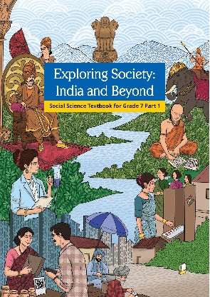 NCERT Class 7 Social Science Textbook Of Grade 7 Exploring Society - India and Beyond Part 1And 2 Set Of 2 Books Latest Edition With Free Khatu Shyam Sticker