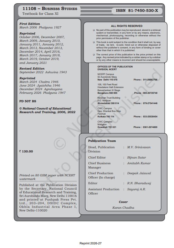 NCERT Business Studies Class 