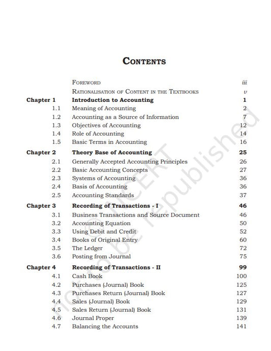 NCERT Financial Accounting Class 11 Part 1