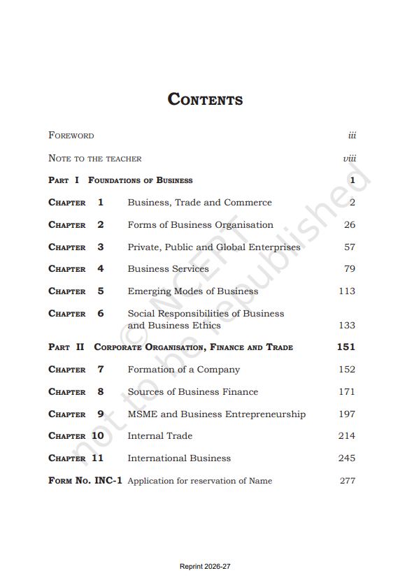 NCERT Business Studies Class 
