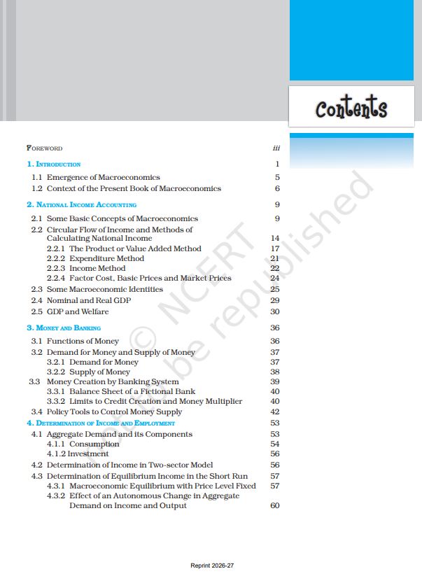 NCERT Introductory Microeconomics Class 12 Textbook For English Medium Grade XII Code-12105
