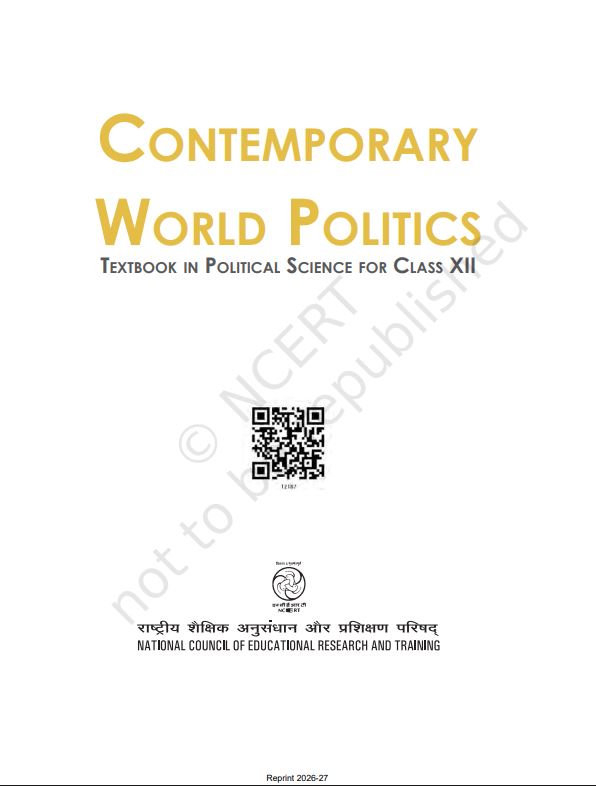 NCERT Political Science Class 12 Textbook For Contemporary World Politics Grade XII Code-12107