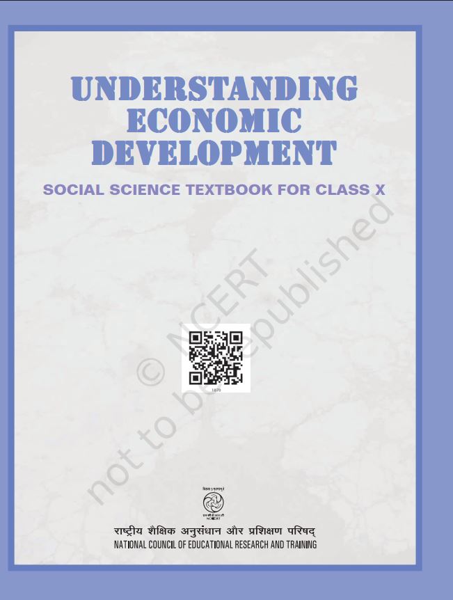 NCERT Understanding Economic Development Class 10 Economics English Medium Code 1070