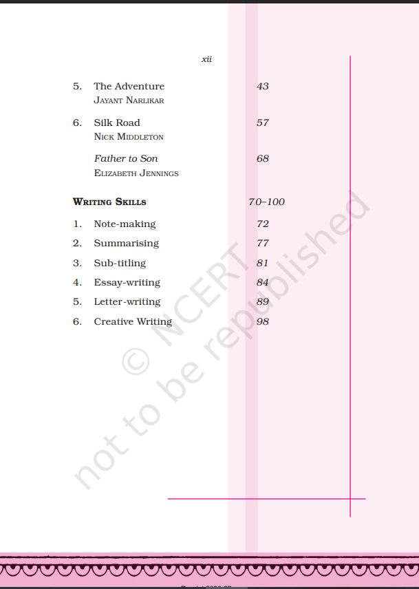 NCERT Hornbill Class 11 Textbook For English Grade XI Based On CBSE Pattern