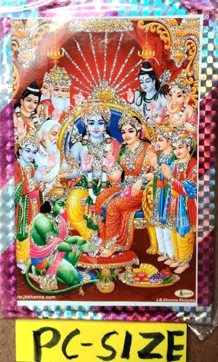 Gita Press Code 84 Shri Ramcharitmanas Original Medium Size Sachitr Hindi Edition With PC Size Ram Darbar Photo