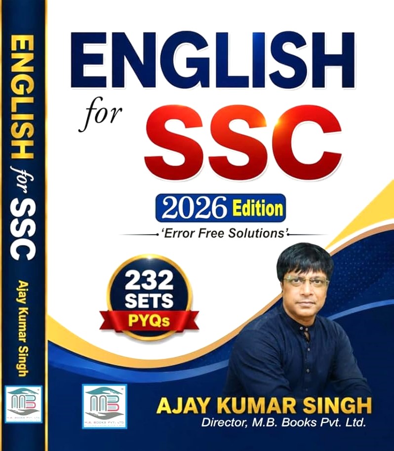English For SSC 2026 Edition Error Free Solutions 232 Sets PYQs By Ajay Kumar Singh