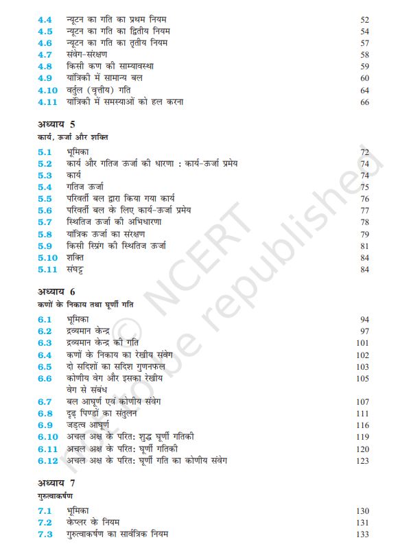NCERT Bhautiki Physics Part 1 Textbook For Hindi Grade XI Code 11088